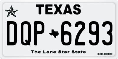 TX license plate DQP6293