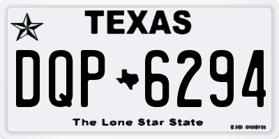 TX license plate DQP6294