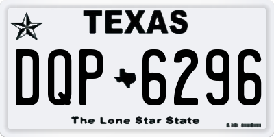 TX license plate DQP6296