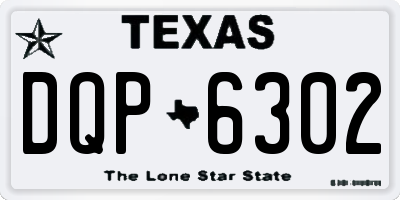 TX license plate DQP6302