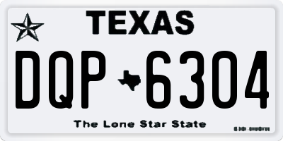 TX license plate DQP6304