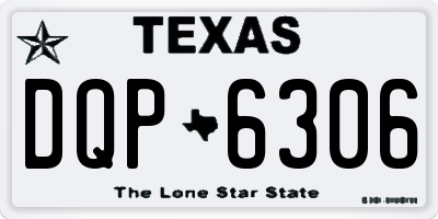 TX license plate DQP6306