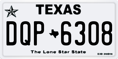 TX license plate DQP6308