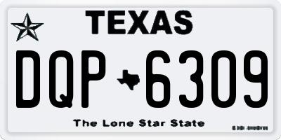TX license plate DQP6309