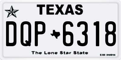 TX license plate DQP6318