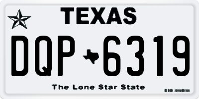 TX license plate DQP6319