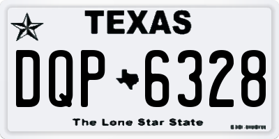 TX license plate DQP6328