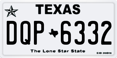 TX license plate DQP6332