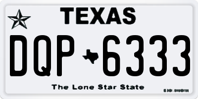 TX license plate DQP6333