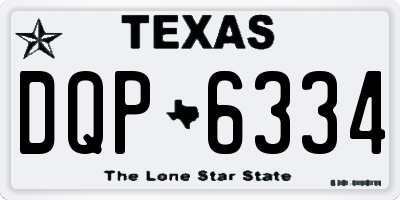 TX license plate DQP6334