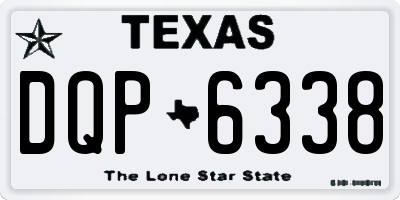 TX license plate DQP6338