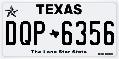 TX license plate DQP6356