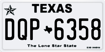 TX license plate DQP6358