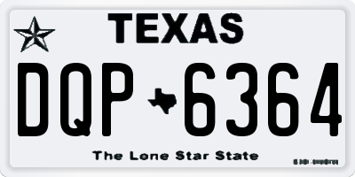 TX license plate DQP6364