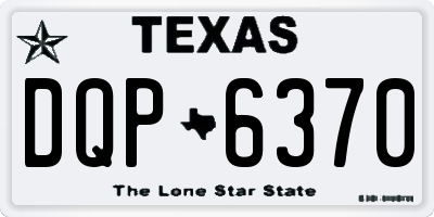 TX license plate DQP6370
