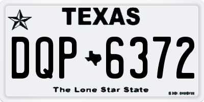 TX license plate DQP6372