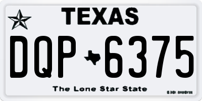 TX license plate DQP6375