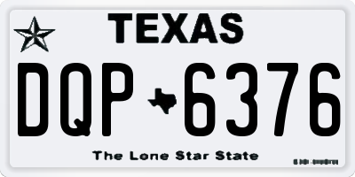 TX license plate DQP6376
