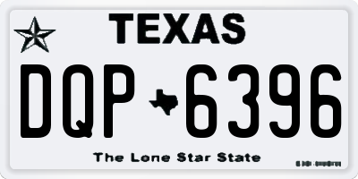 TX license plate DQP6396