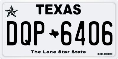 TX license plate DQP6406