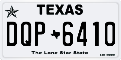 TX license plate DQP6410
