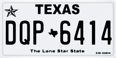 TX license plate DQP6414