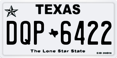 TX license plate DQP6422