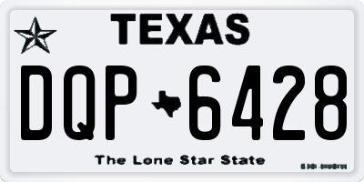 TX license plate DQP6428