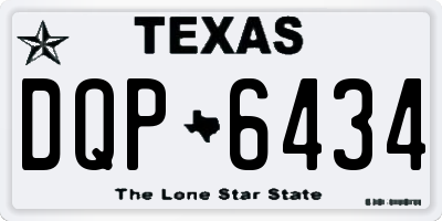 TX license plate DQP6434
