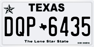 TX license plate DQP6435