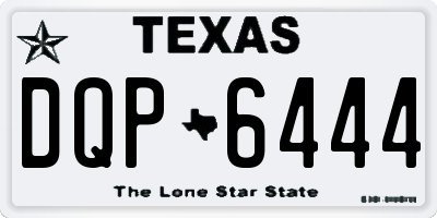 TX license plate DQP6444