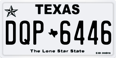 TX license plate DQP6446