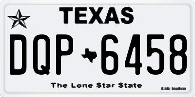 TX license plate DQP6458