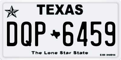 TX license plate DQP6459