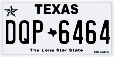 TX license plate DQP6464