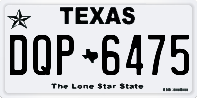 TX license plate DQP6475