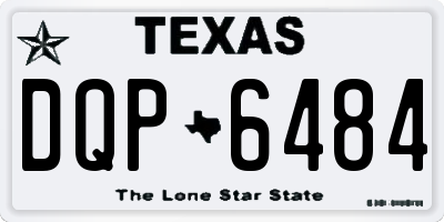 TX license plate DQP6484