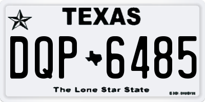 TX license plate DQP6485