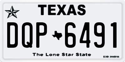 TX license plate DQP6491