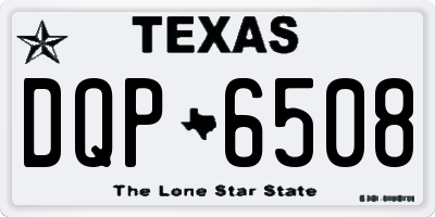 TX license plate DQP6508