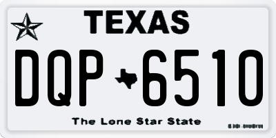 TX license plate DQP6510
