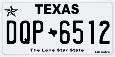 TX license plate DQP6512