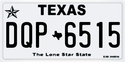 TX license plate DQP6515