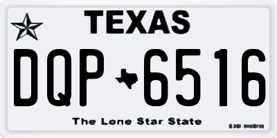 TX license plate DQP6516