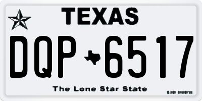 TX license plate DQP6517