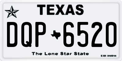 TX license plate DQP6520