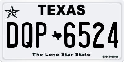 TX license plate DQP6524