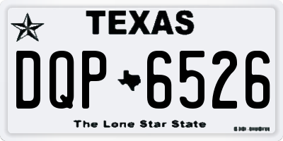 TX license plate DQP6526