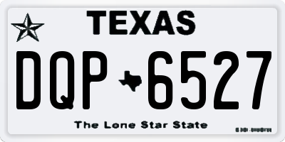 TX license plate DQP6527