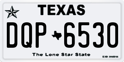 TX license plate DQP6530